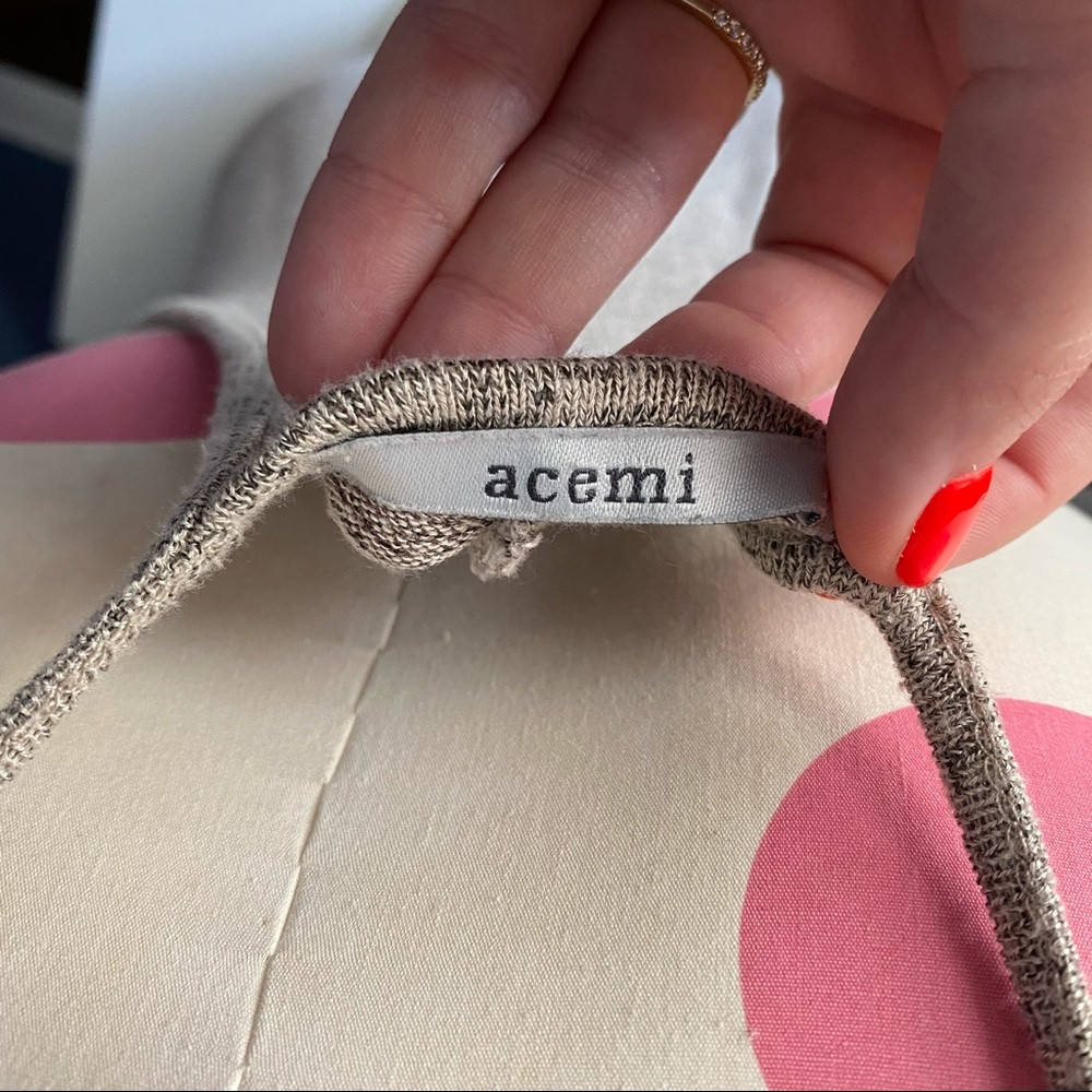 ACEMI Grey Racerback Tank SMALL - Picture 3 of 3